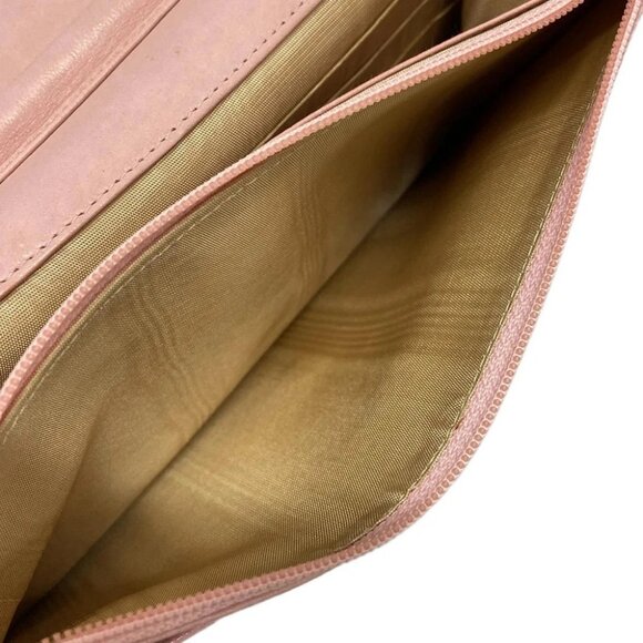 Auth CHANEL - A13509 Pink Calfskin Other Style Wallet Gold hardware - Picture 5 of 14